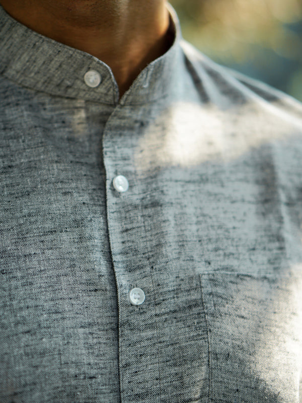 Premium Cotton Linen Regular Fit Solid Shirt