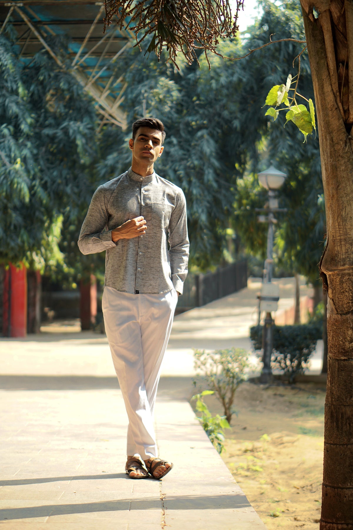 Premium Cotton Linen Regular Fit Solid Shirt