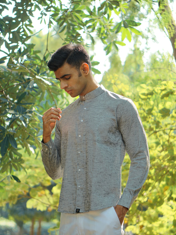 Premium Cotton Linen Regular Fit Solid Shirt