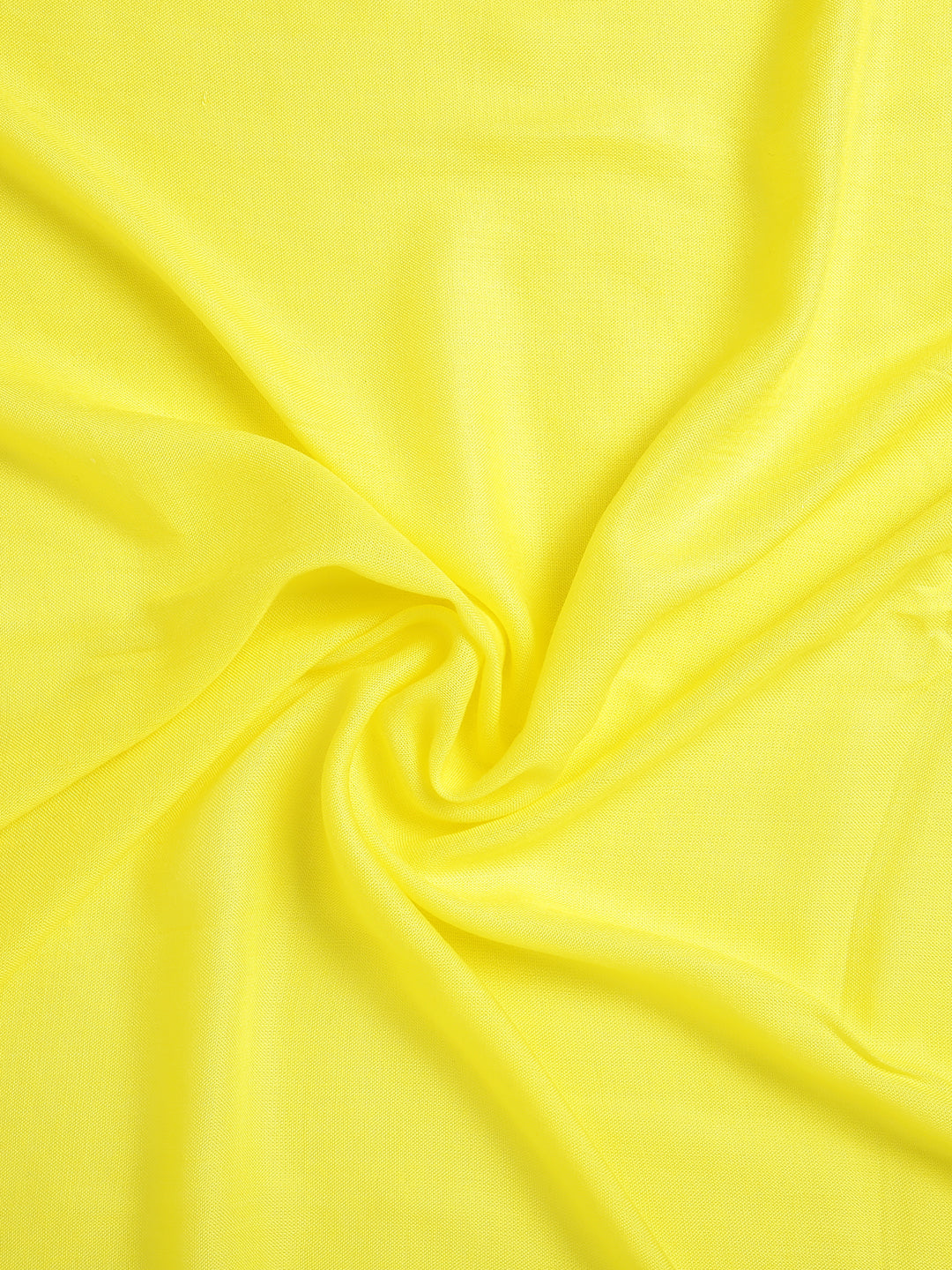 Lemon Yellow Rayon Solid Unisex Stole