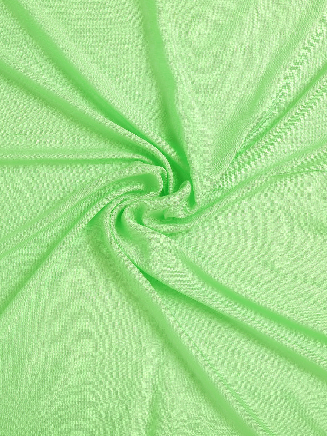 Fluorescent Green Rayon Solid Unisex Stole