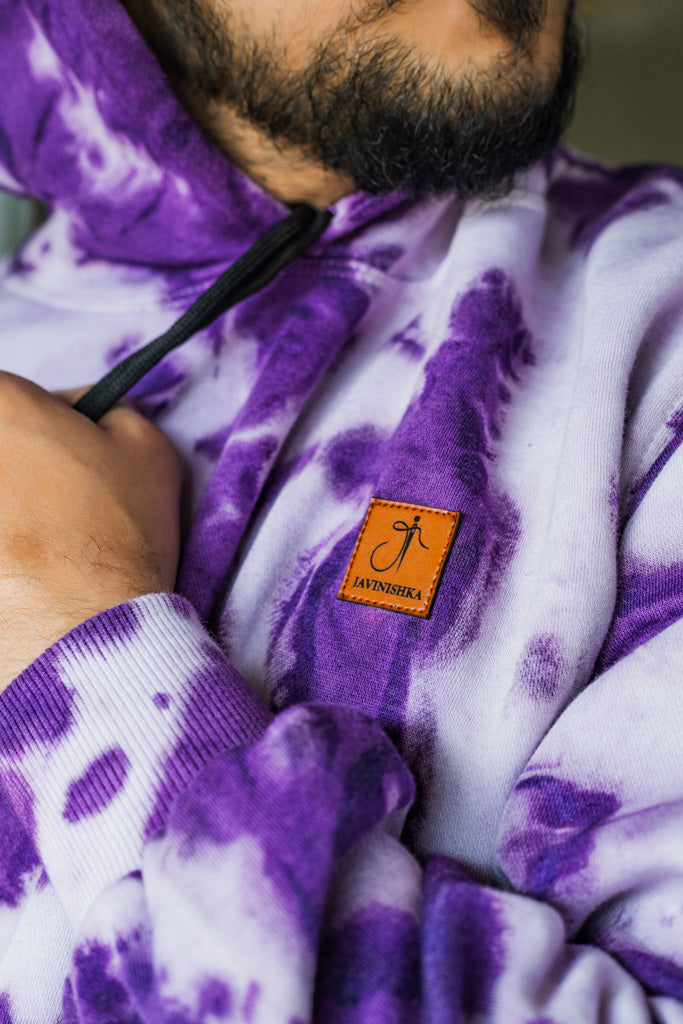 Purple & Lavender Premium Tie-Dye Unisex Hoodie