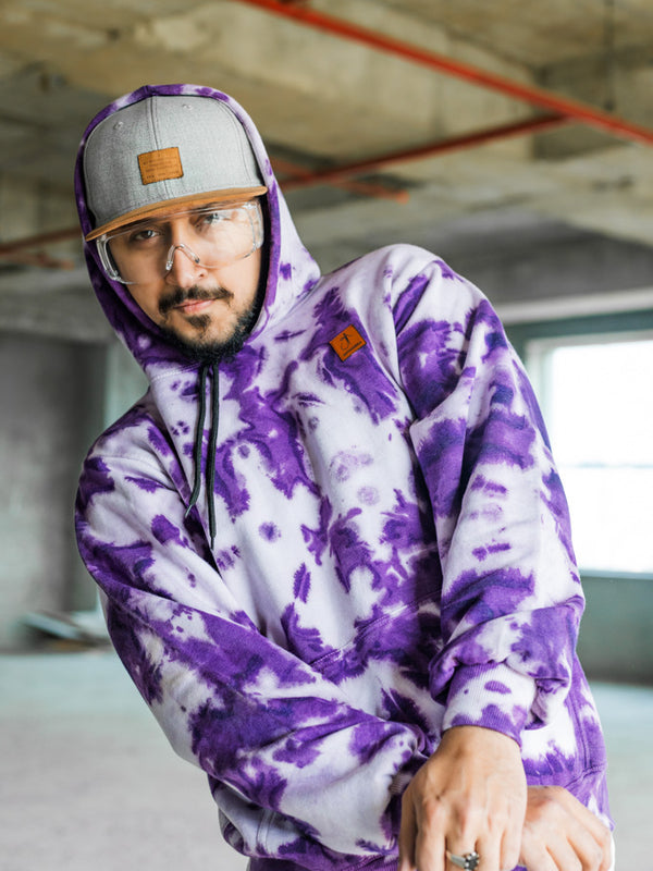 Purple & Lavender Premium Tie-Dye Unisex Hoodie