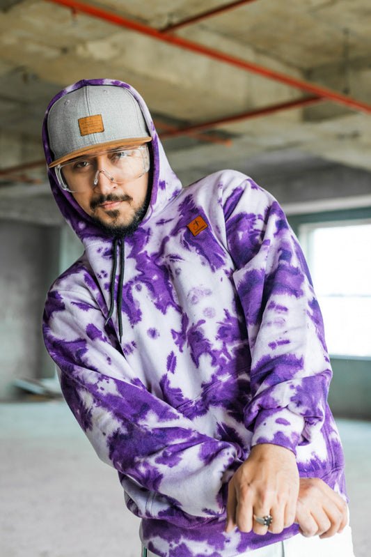 Purple & Lavender Premium Tie-Dye Unisex Hoodie