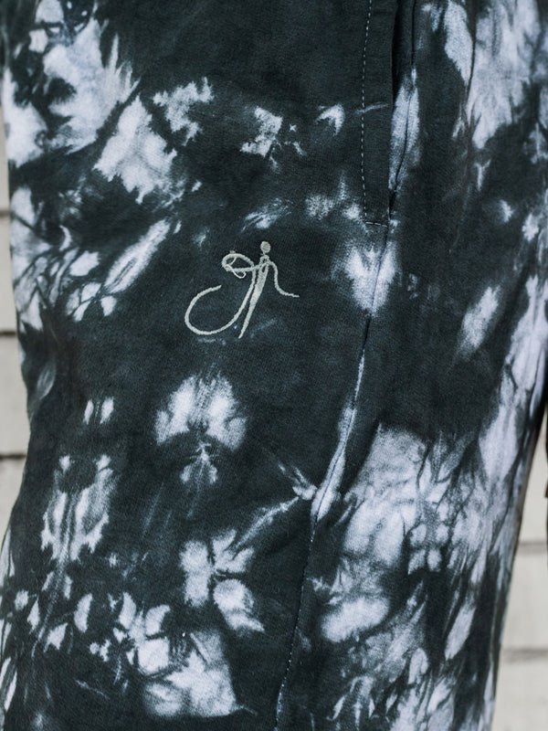 Black Tie Dye Pure Cotton Warm Unisex Hoodie & Jogger Co-ord Set